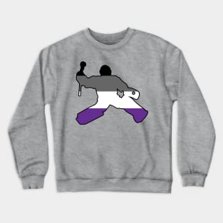 Field Hockey Goalie: Asexual Pride Crewneck Sweatshirt